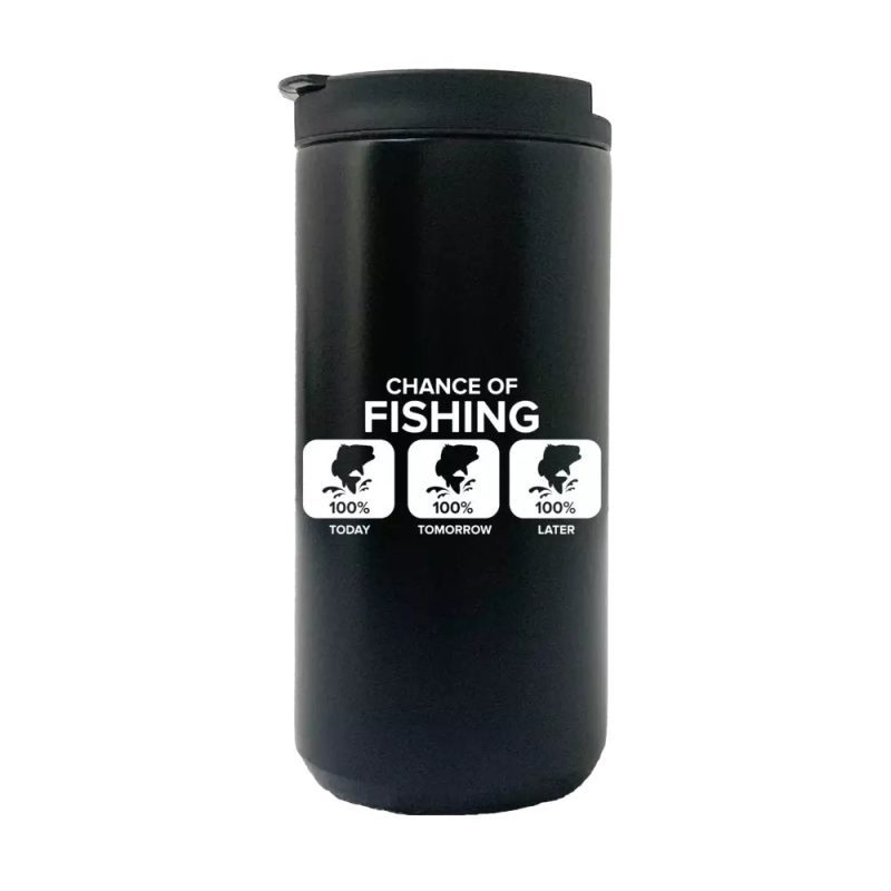 Chance of Fishing 14oz Tumbler Black