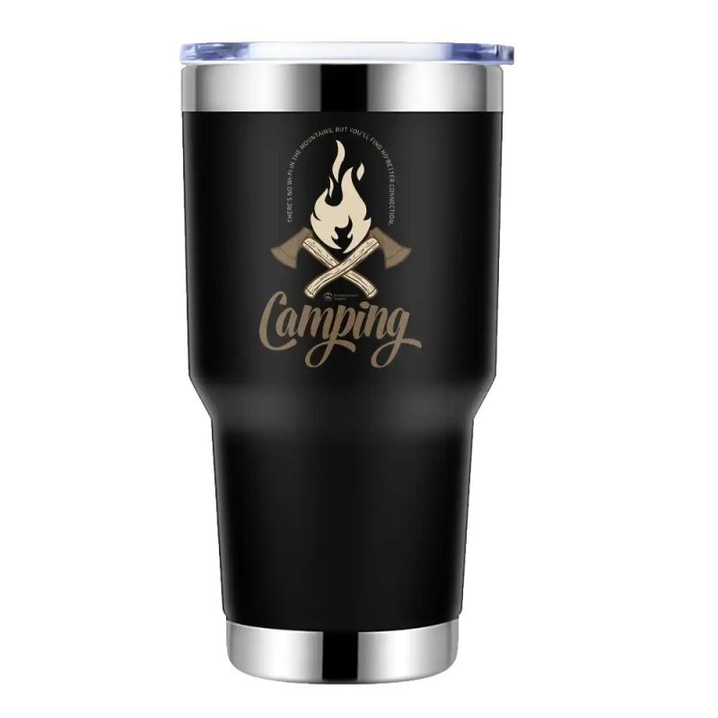 There Is No Wi-fi In The Mountains, But You'll Find No Better Connection 30oz Tumbler-Black