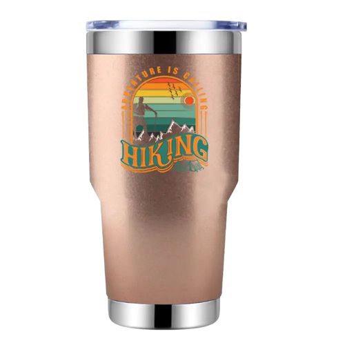 Adventure Is Calling Hiking 30oz Tumbler Rosegold