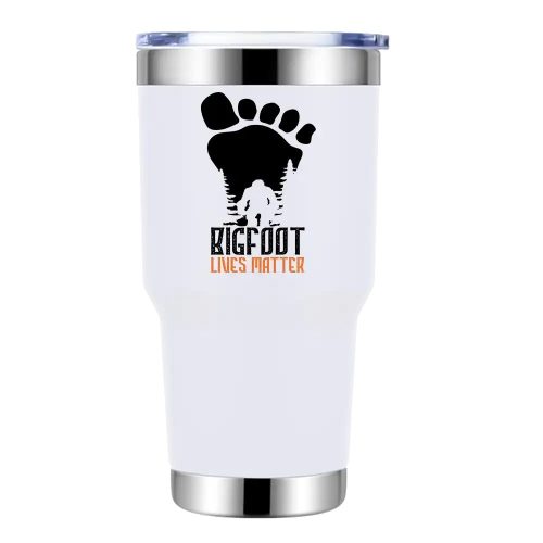 Bigfoot Lives Matter 30oz Tumbler White