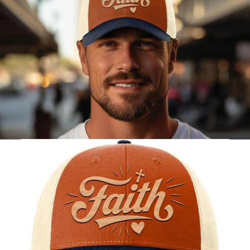 Faith Embroidered Unisex Trucker Hat