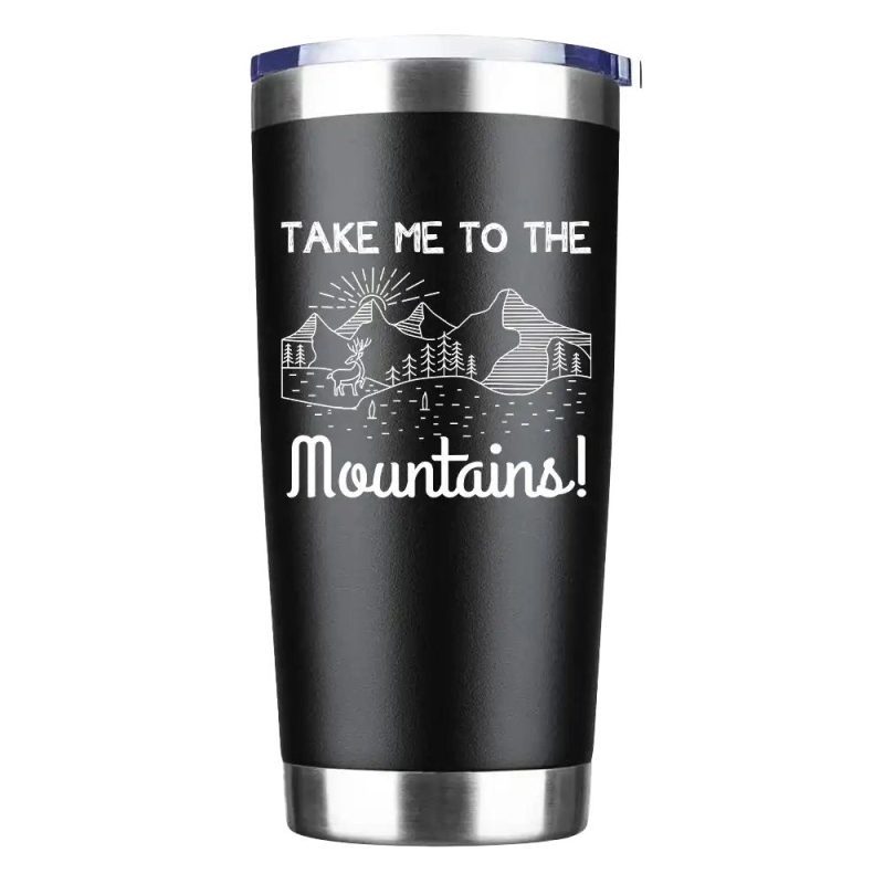 Hiking Take Me The Mountains 30oz Tumbler Black