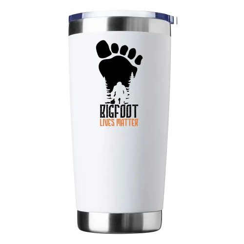 Bigfoot Lives Matter 20oz Tumbler White