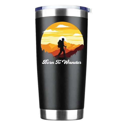 Born To Wander 20oz Tumbler Black