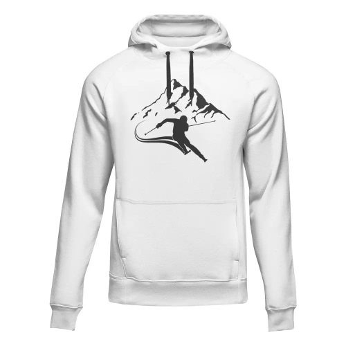 Run From The Avalanche Adult Fleece Hooded Sweatshirt