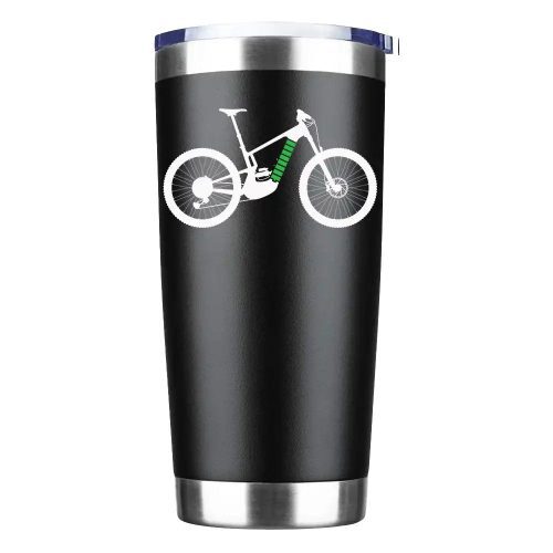 E Bike 20oz Tumbler Black