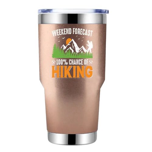 Weekend Forecast 100% Hiking 30oz Stainless Steel Tumbler