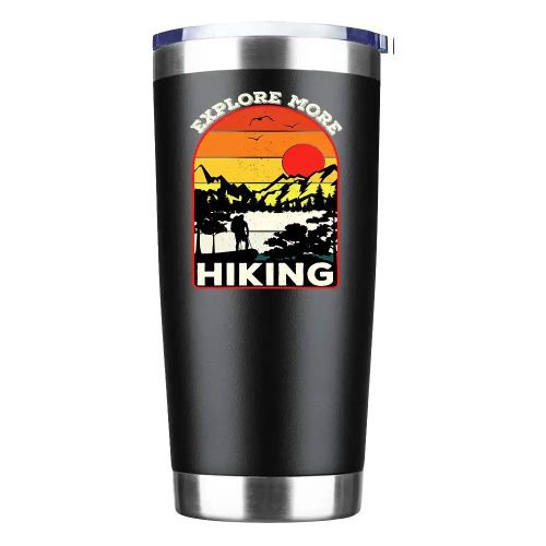 Explore More Hiking 20oz Tumbler Black