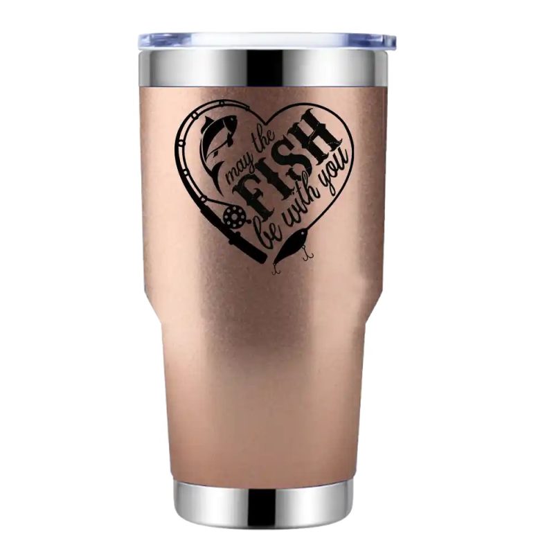 May The Fish Be With You 30oz Stainless Steel Tumbler