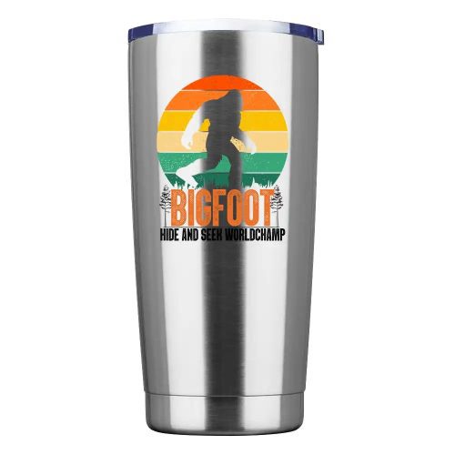 Bigfoot Hide And Seek Worldchamp 20oz Tumbler Silver