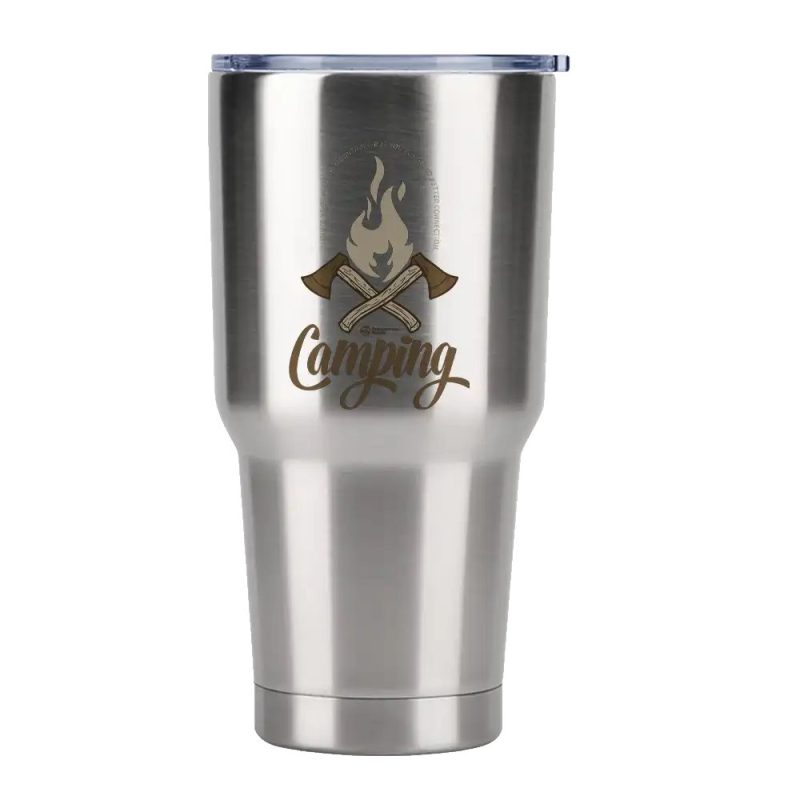 There Is No Wi-fi In The Mountains, But You'll Find No Better Connection 30oz Tumbler-Silver