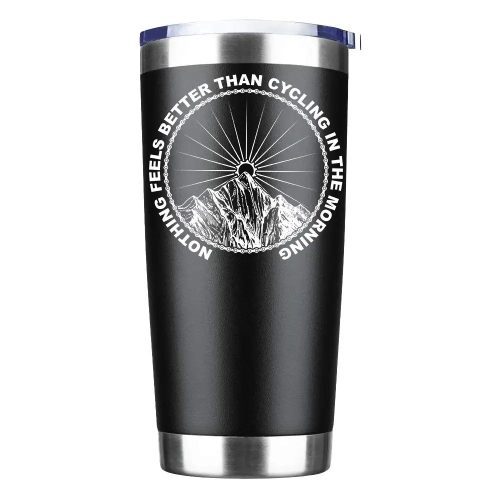 Cycling In The Morning 20oz Insulated Vacuum Sealed Tumbler