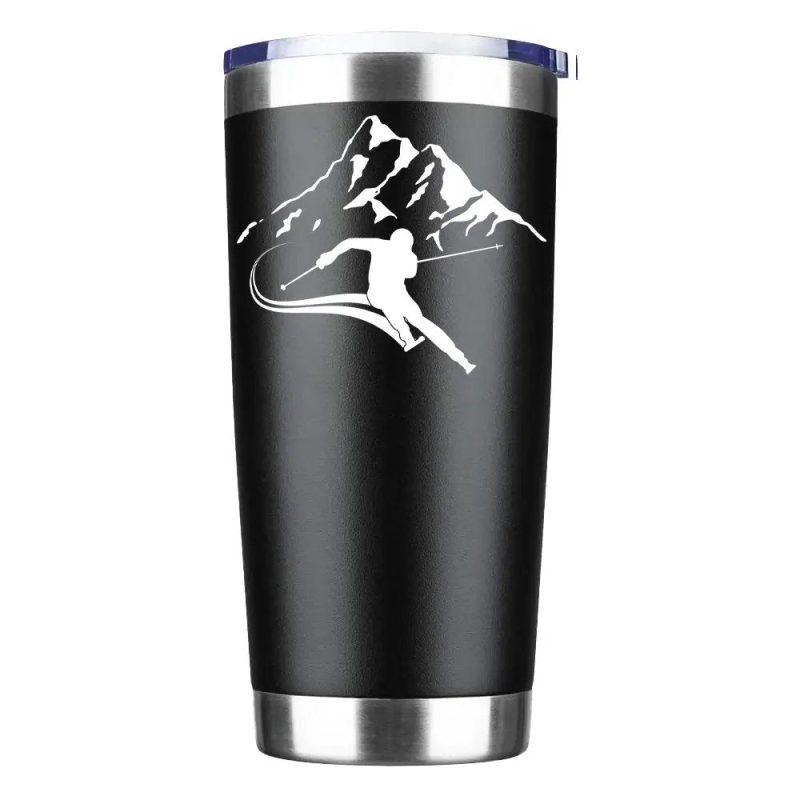 Run From The Avalanche 20oz Insulated Vacuum Sealed Tumbler