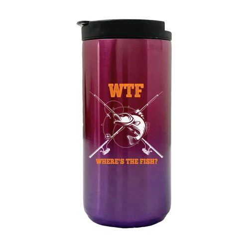 WTF Where's The Fish 14oz Coffee Tumbler