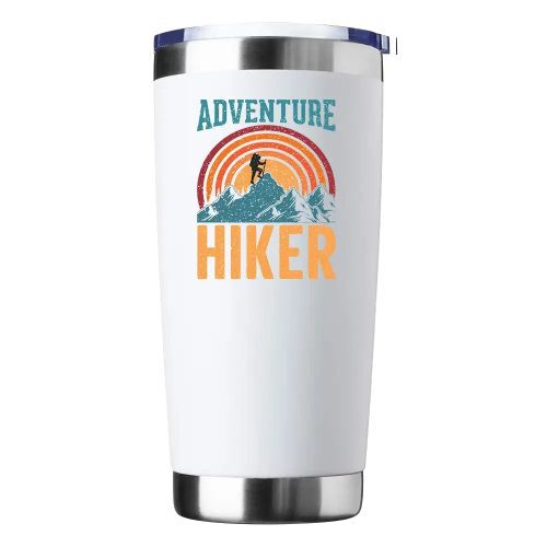 Adventure Hiker 20oz Tumbler White