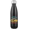 Climbing Born To Climb Forced To Work Stainless Steel Water Bottle Black