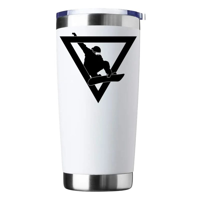 Snowboarder Geometry Insulated Vacuum Sealed Tumbler