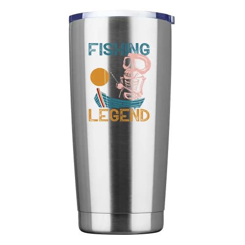 Fishing Legend 20oz Tumbler Silver