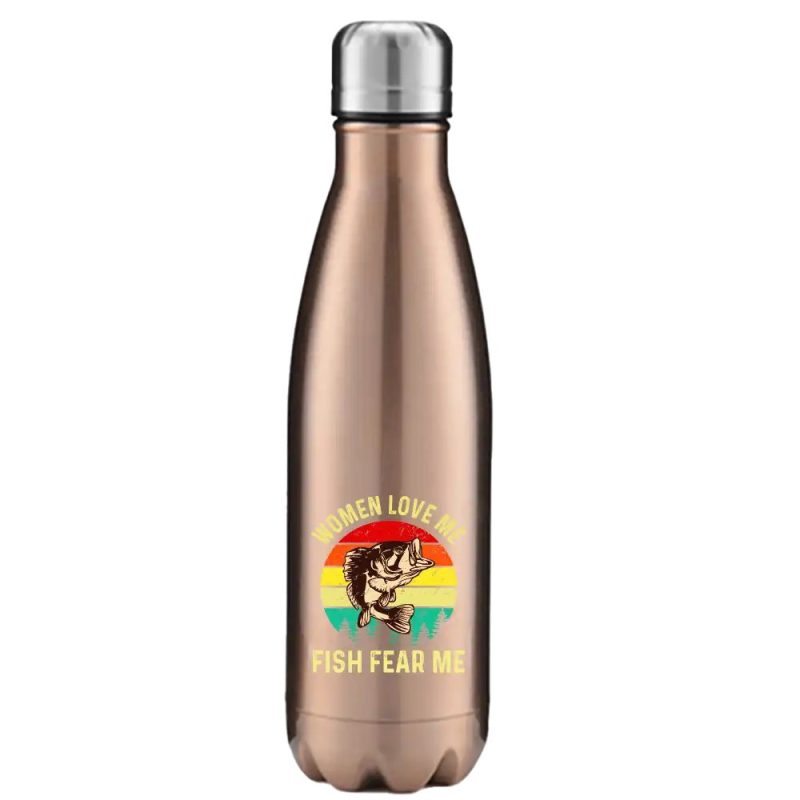 Women Love Me Fish Hate Me Stainless Steel Water Bottle