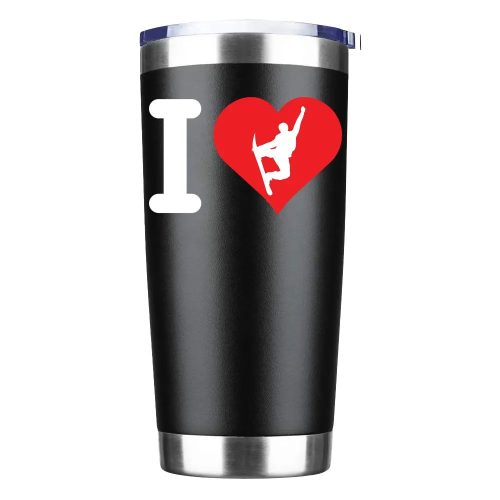 I Love Snowboarding Insulated Vacuum Sealed Tumbler