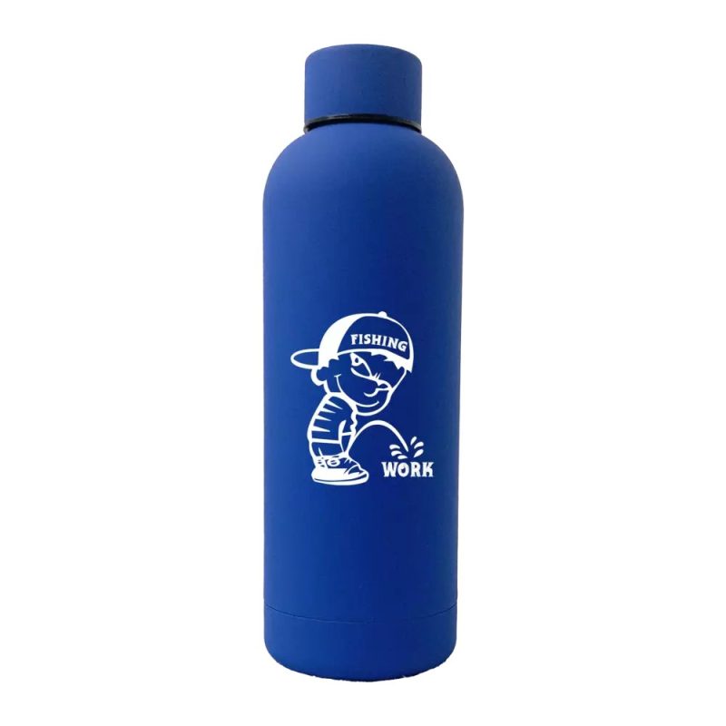 Fishing And Work 17oz Stainless Rubberized Water Bottle