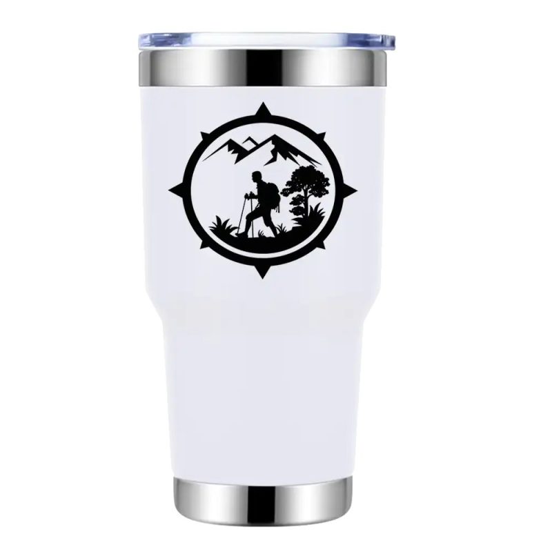 Compass Camping 30oz Tumbler White