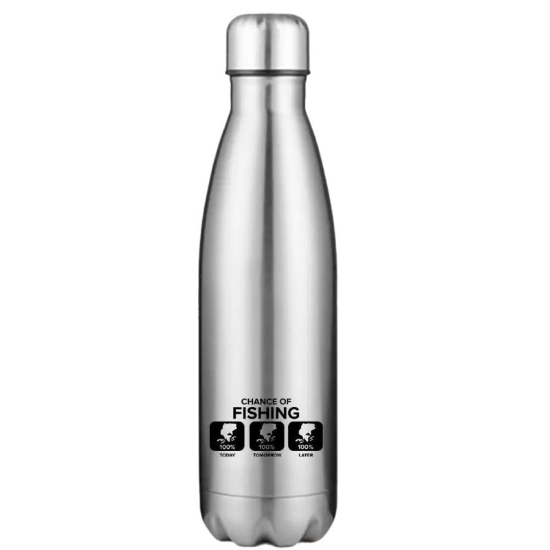 Chance of Fishing Stainless Steel Water Bottle