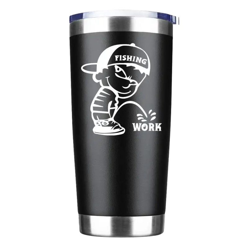 Fishing And Work 20oz Tumbler Black