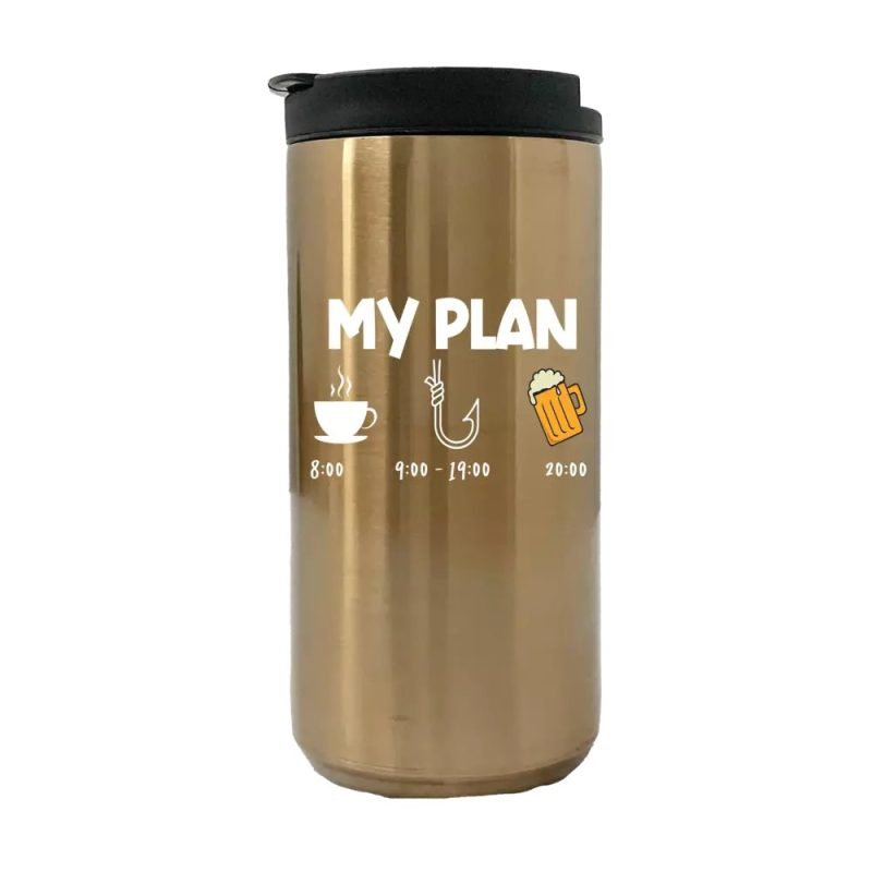 My Fishing Plan 14oz Coffee Tumbler