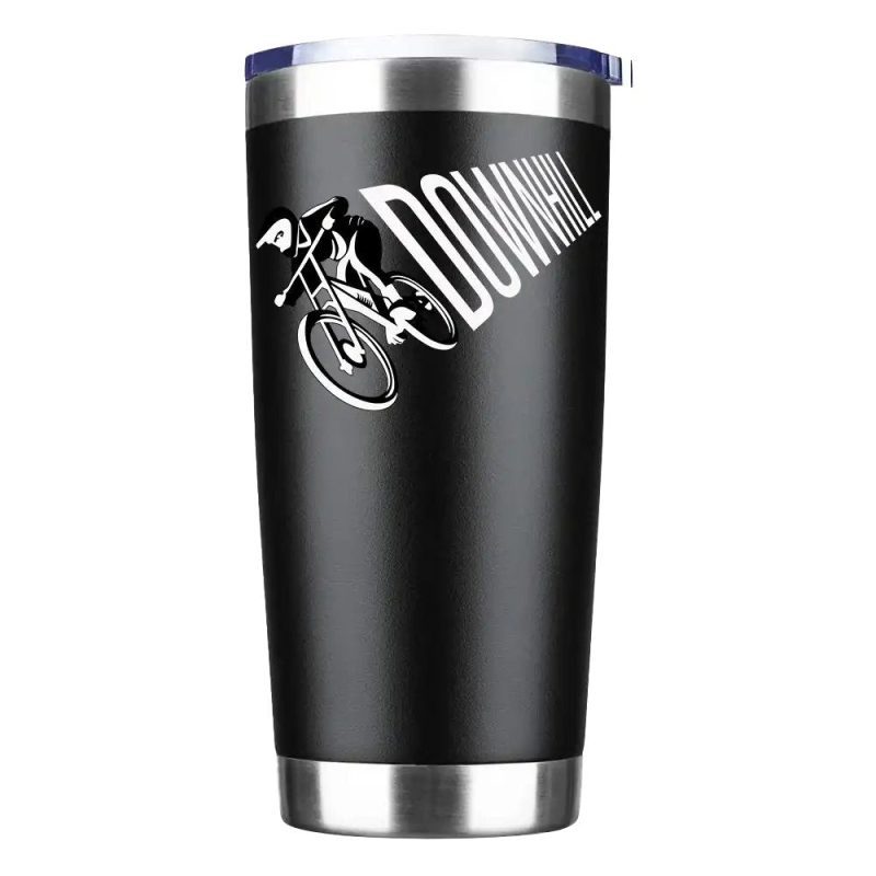 Downhill Cycling 20oz Tumbler Black