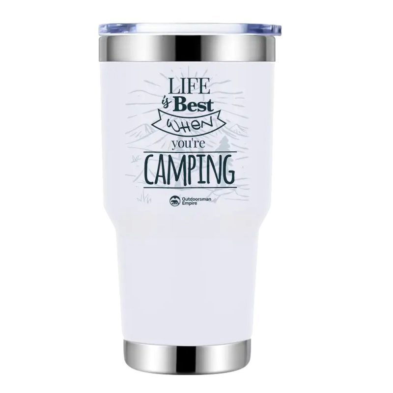 Life Is Best 30oz Insulated Vacuum Sealed Tumbler White