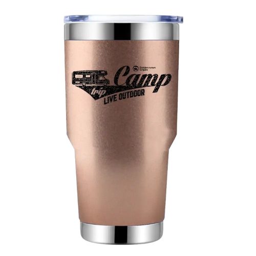 Camp Trip Live Outdoor 30oz Tumbler Rosegold