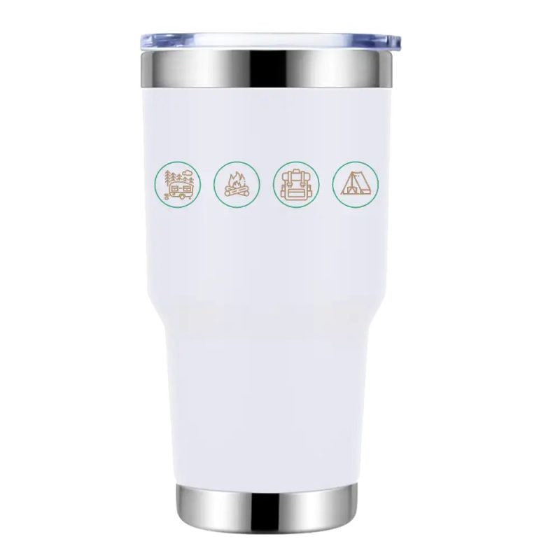 Camping Life 30oz Tumbler White