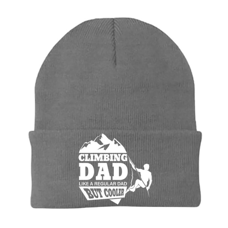 Climbing Dad Embroidered Beanie