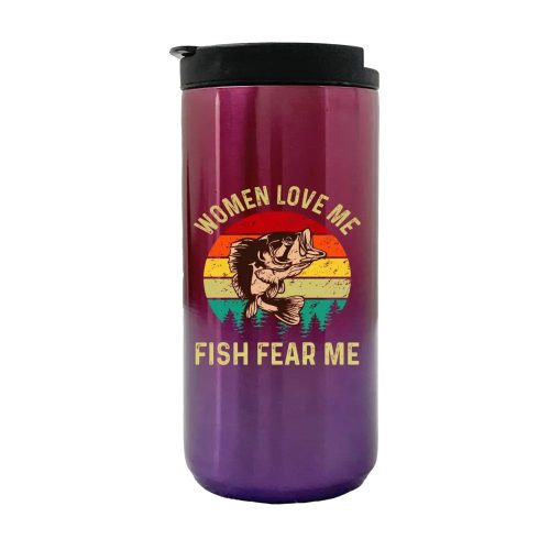 Women Love Me Fish Hate Me 14oz Coffee Tumbler