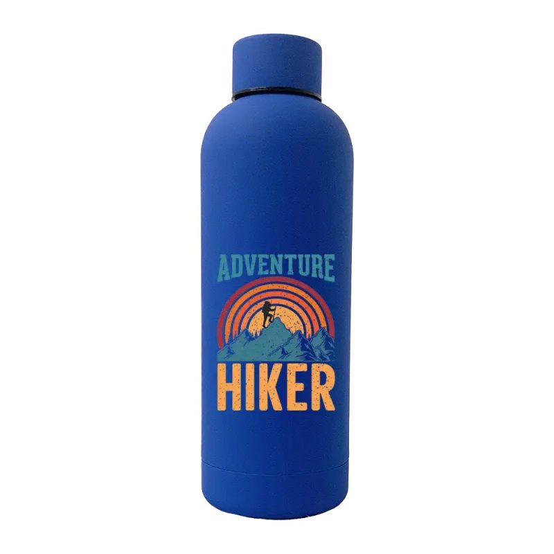 Adventure Hiker 17oz Stainless Rubberized Water Bottle