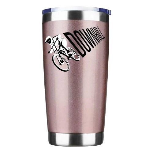 Downhill Cycling 20oz Tumbler Rosegold