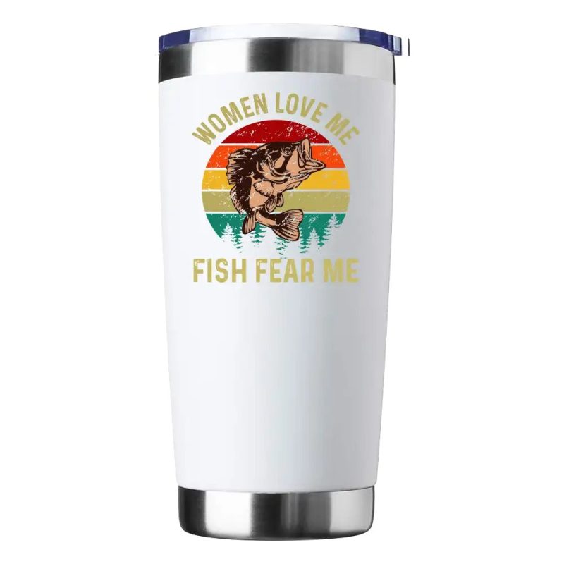 Women Love Me Fish Hate Me Insulated Vacuum Sealed Tumbler