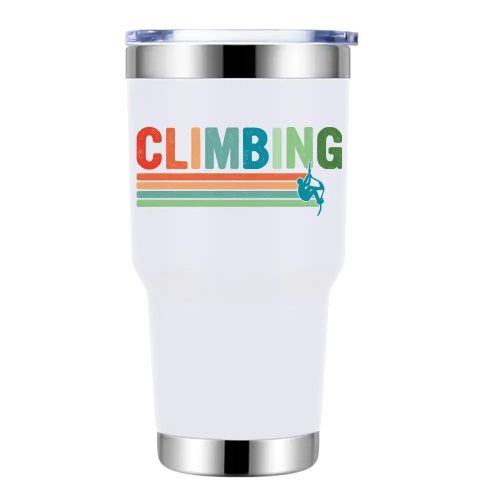 Climbing 30oz Tumbler White