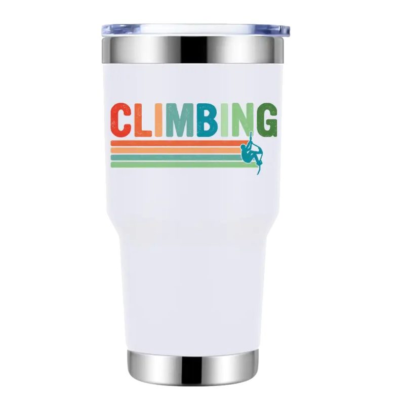 Climbing 30oz Tumbler White