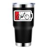 Low Battery 30oz Double Wall Stainless Steel Water Tumbler Black