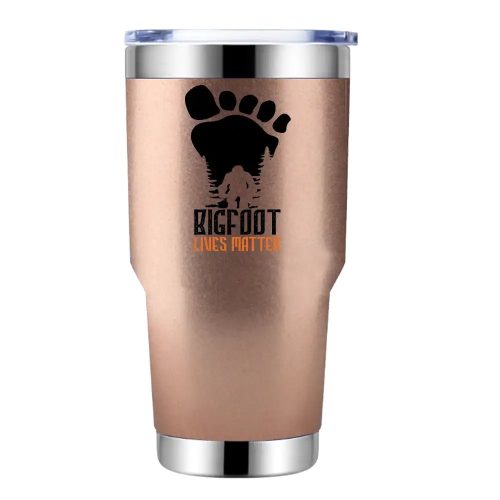 Bigfoot Lives Matter 30oz Tumbler  Rosegold