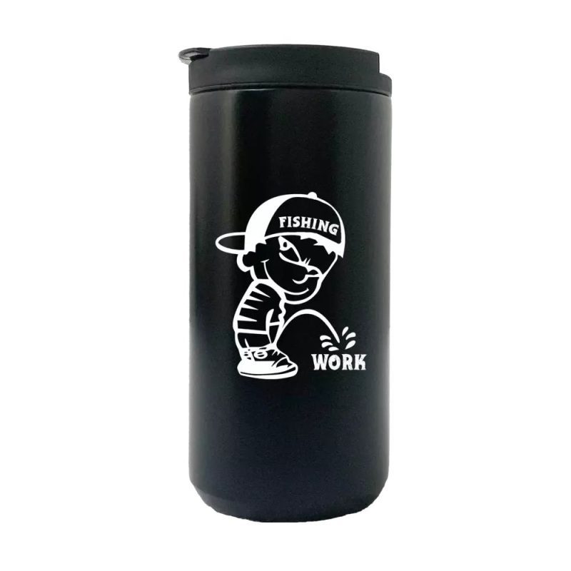 Fishing And Work 14oz Tumbler Black