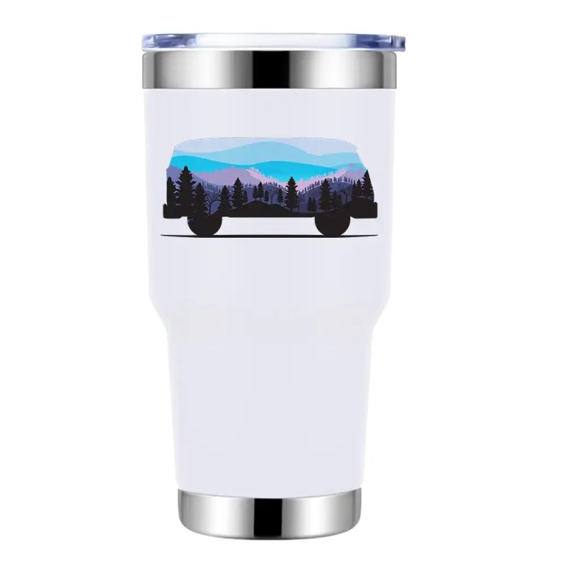 Camper 30oz Tumbler White