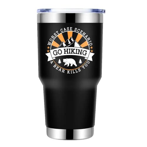 Hiking Worst Case Scenario 30oz Tumbler Black