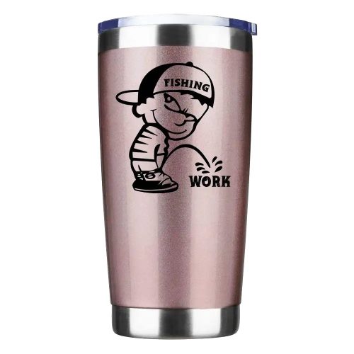 Fishing And Work 20oz Tumbler Rosegold