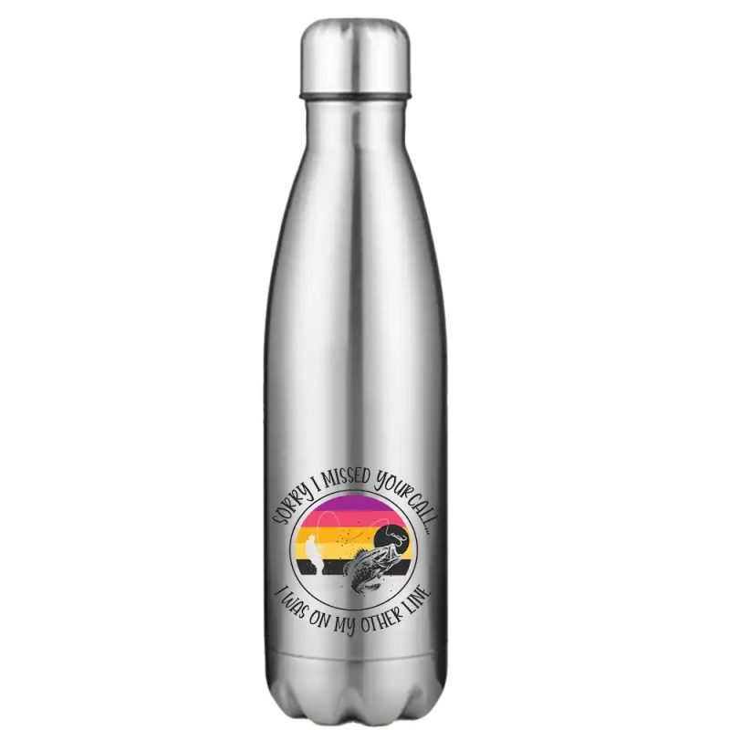 I Was On Another Line Stainless Steel Water Bottle