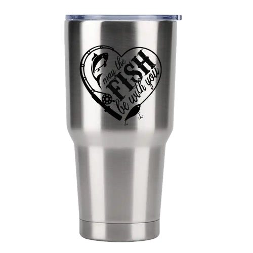 May The Fish Be With You 30oz Stainless Steel Tumbler