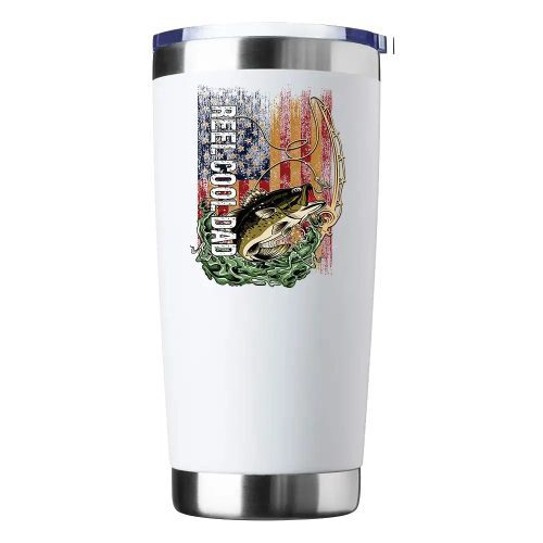 Reel Cool Dad Insulated Vacuum Sealed Tumbler