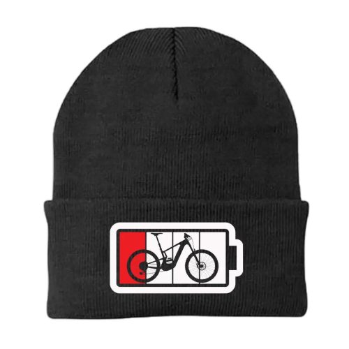 Low Battery Embroidered Beanie